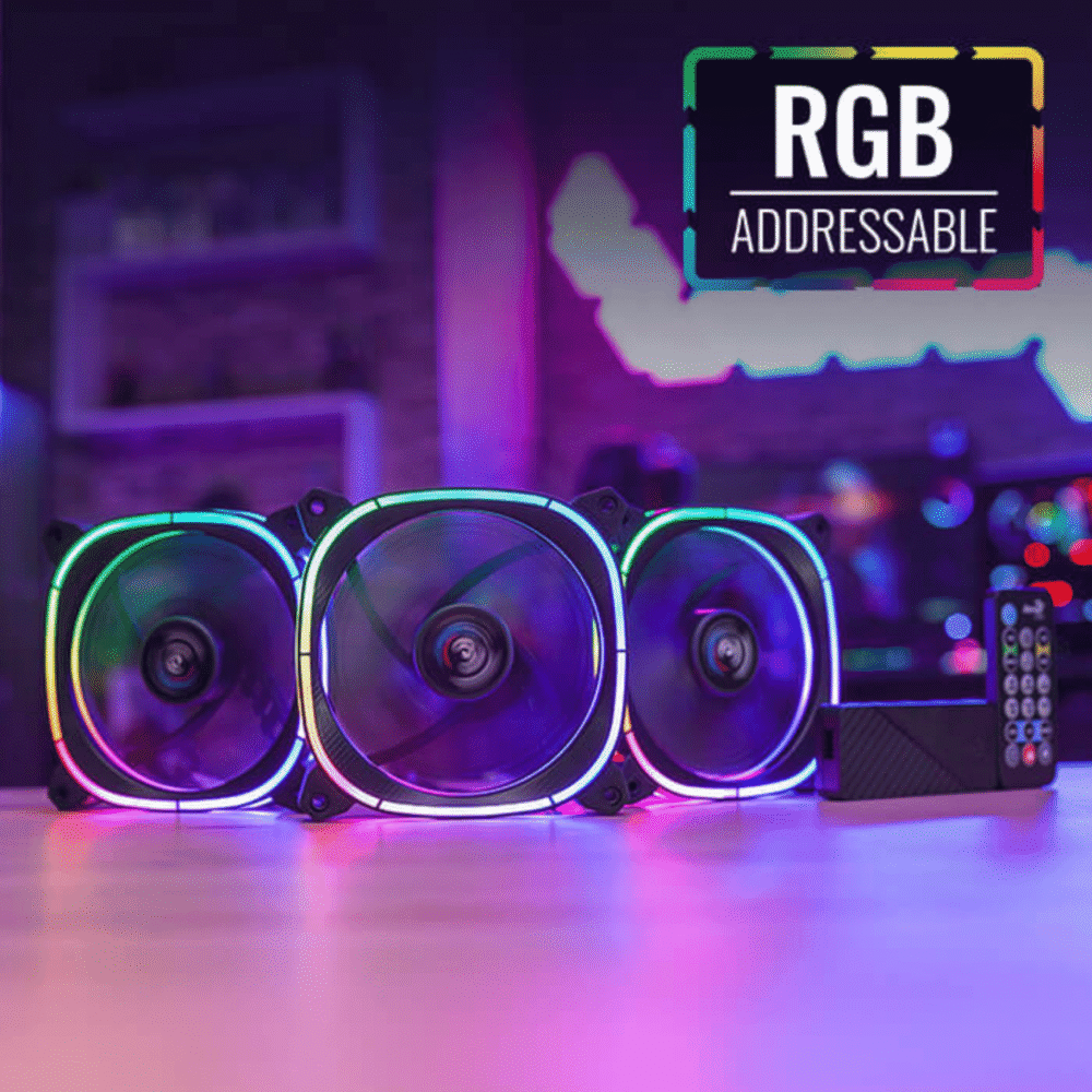 Kit Aerocool 3 Ventiladores Astro 12pro 3 Fans + Controladora - Imagen 8