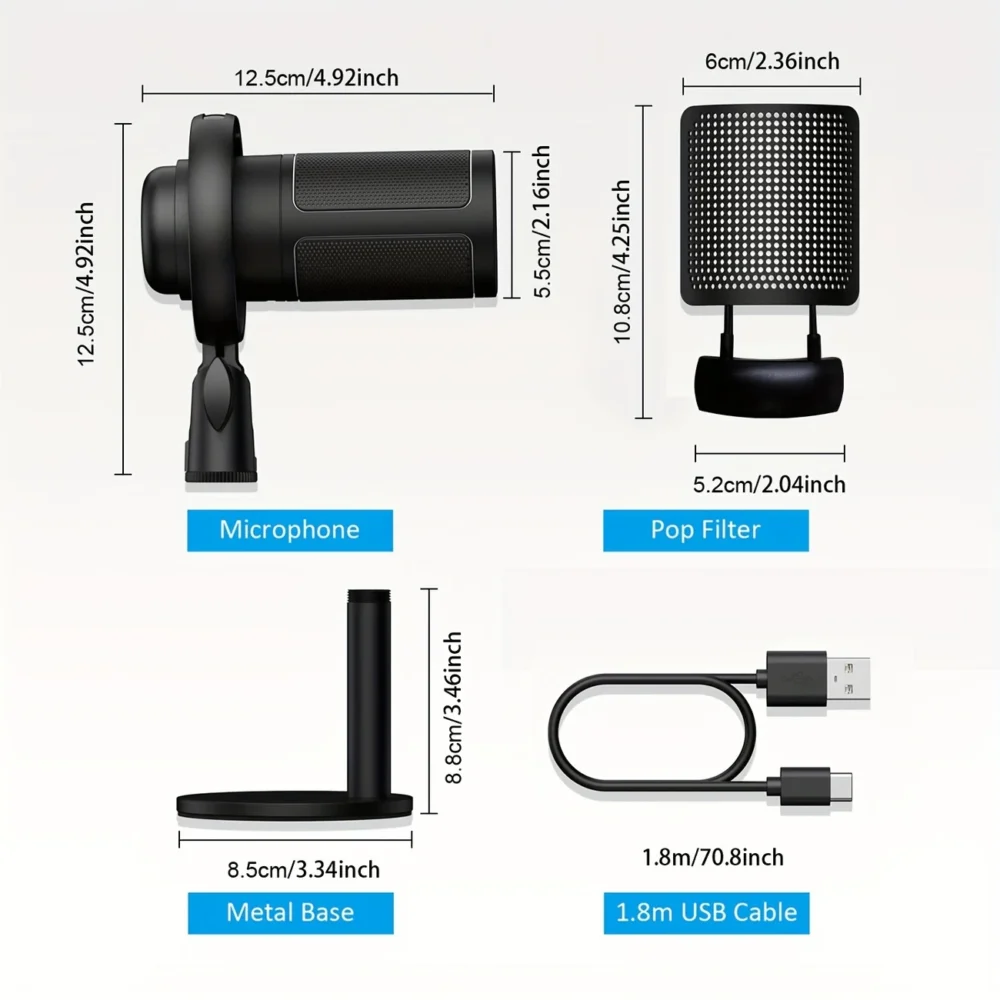 Microfono Usb Rgb Pro Me6s (Rgb) 11751 - Imagen 3