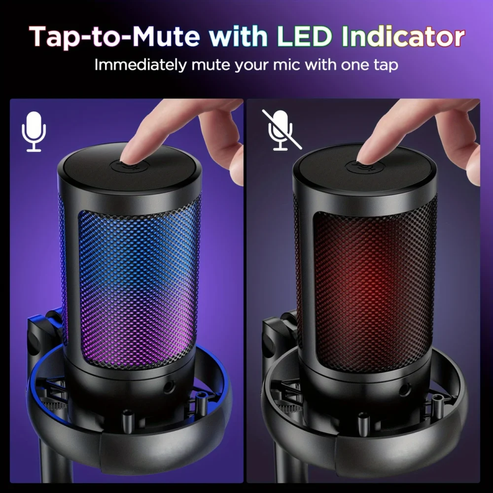 Microfono Usb Rgb Pro Me6s (Rgb) 11751 - Imagen 4