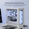 Chasis ATX semitorre iCUE 5000X RGB QL Edition — True White (2)