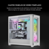 Chasis ATX semitorre iCUE 5000X RGB QL Edition — True White (3)