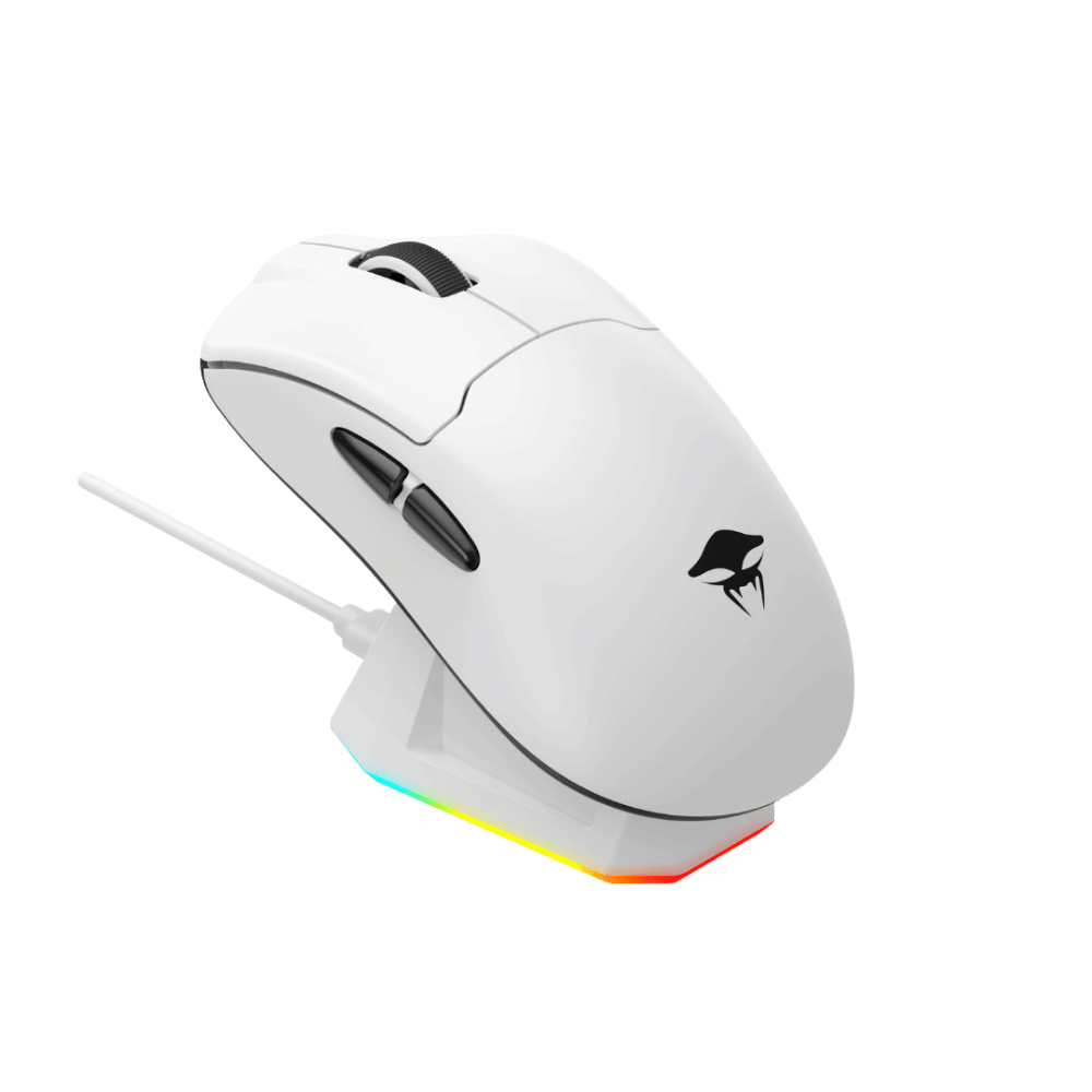 Mouse Gamer Havit Starblaze 2 – Inalambrico + Base – Blanco