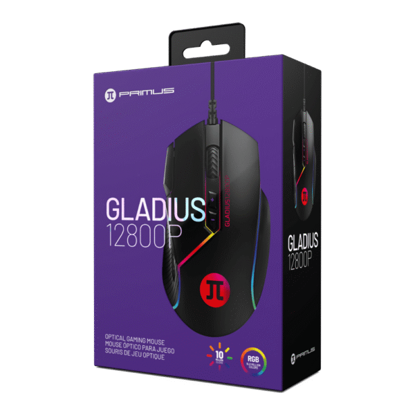 Primus Mouse Mouse Gamer Primus Gladius 12800 PMO-103 - Cambio Systems