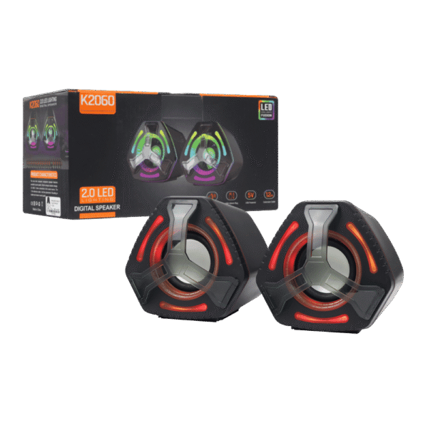 Speakers Usb Led Fusion Para Pc K2060 11715