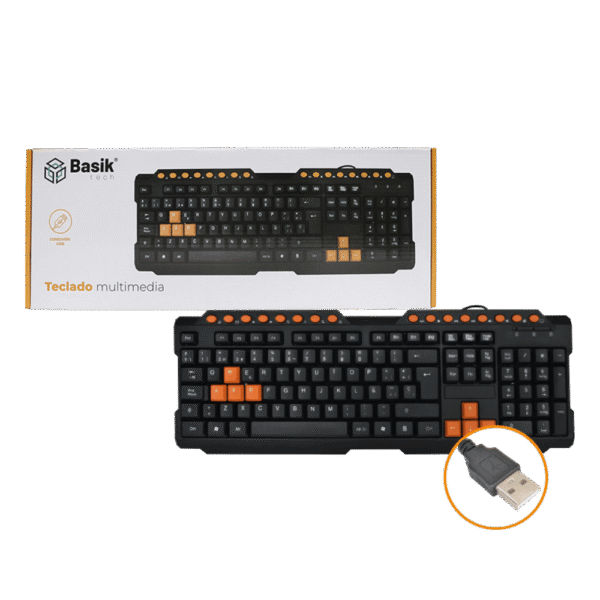 Teclado Basik Tech Multimedia Bst09t 80165