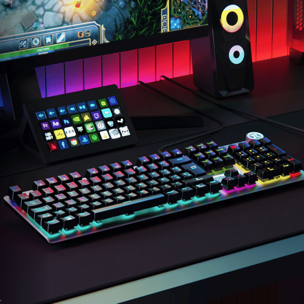 Teclado Gaming Usb Mecánico Iluminado Pks-093s Swith Rojo - Imagen 3