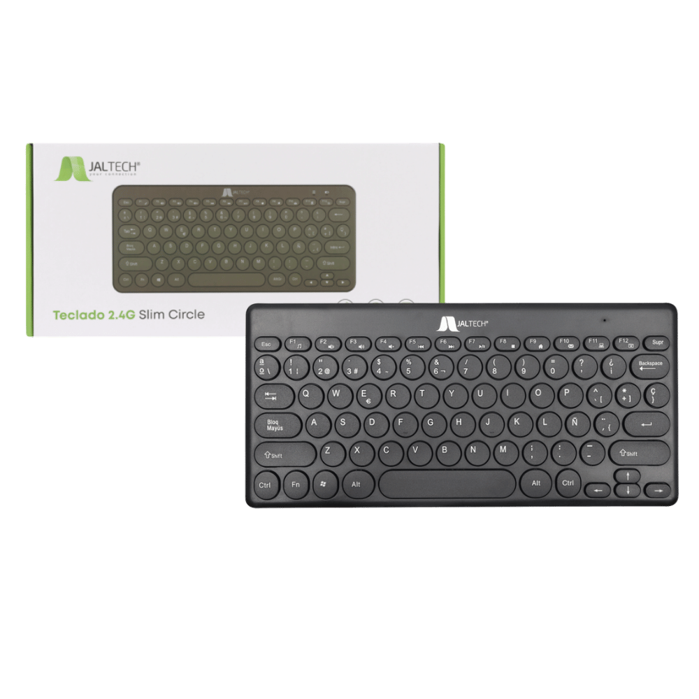 Teclado Inalambrico Jaltech 2.4g Slim Circle Kb1049 11512