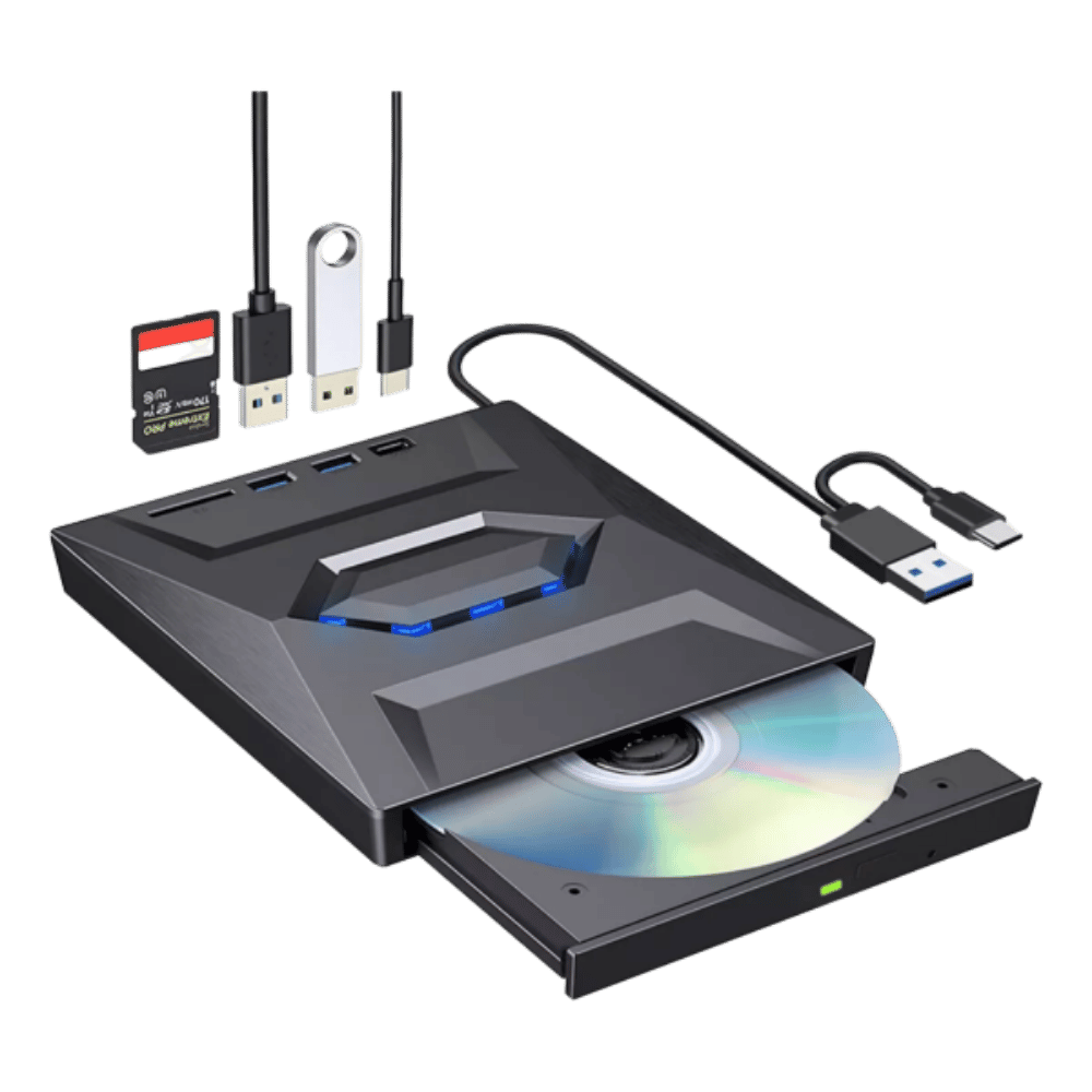 Unidad Dvd Externa Usb 3.0 + Type C 5 En 1 11665