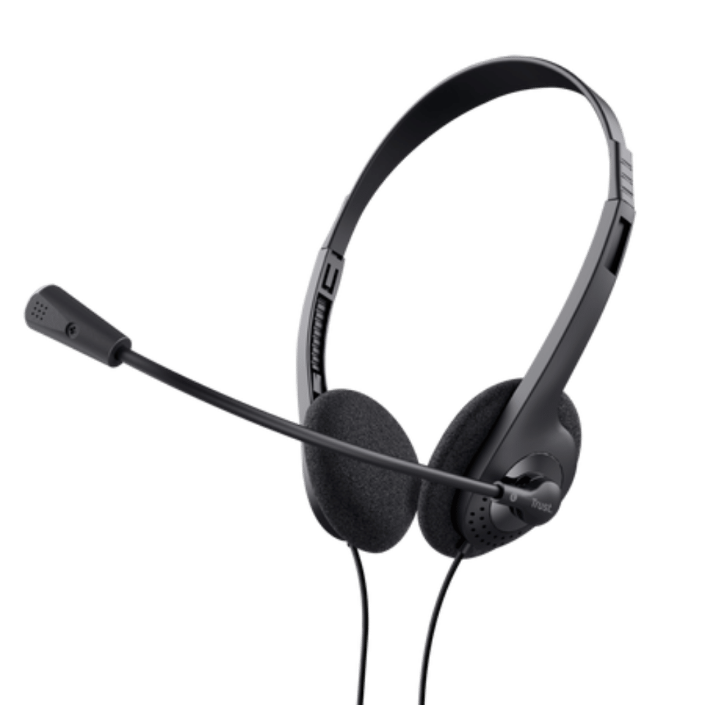 Audífono Diadema Trust Primo Chat 3.5 mm Negro con Micrófono