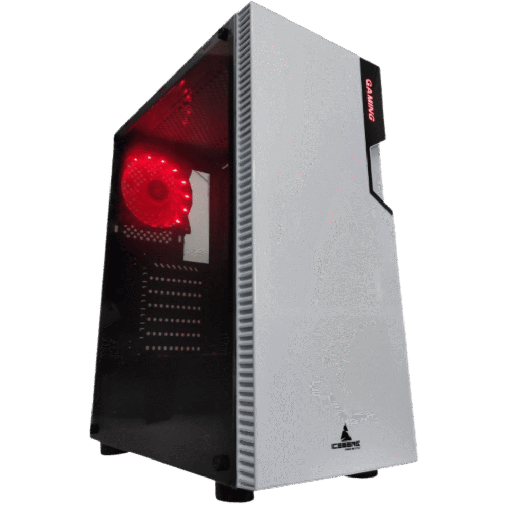 Chasis Iceberg Glacius V2 – Vidrio Templado – Blanco