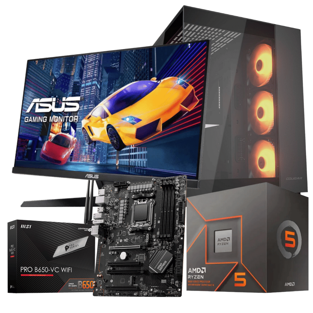 Equipo Pro DYNAMICP-A86SP1: Ryzen 5 8600G+ 32GB+ SSD 1 Tera+F.750W +Monitor 24"