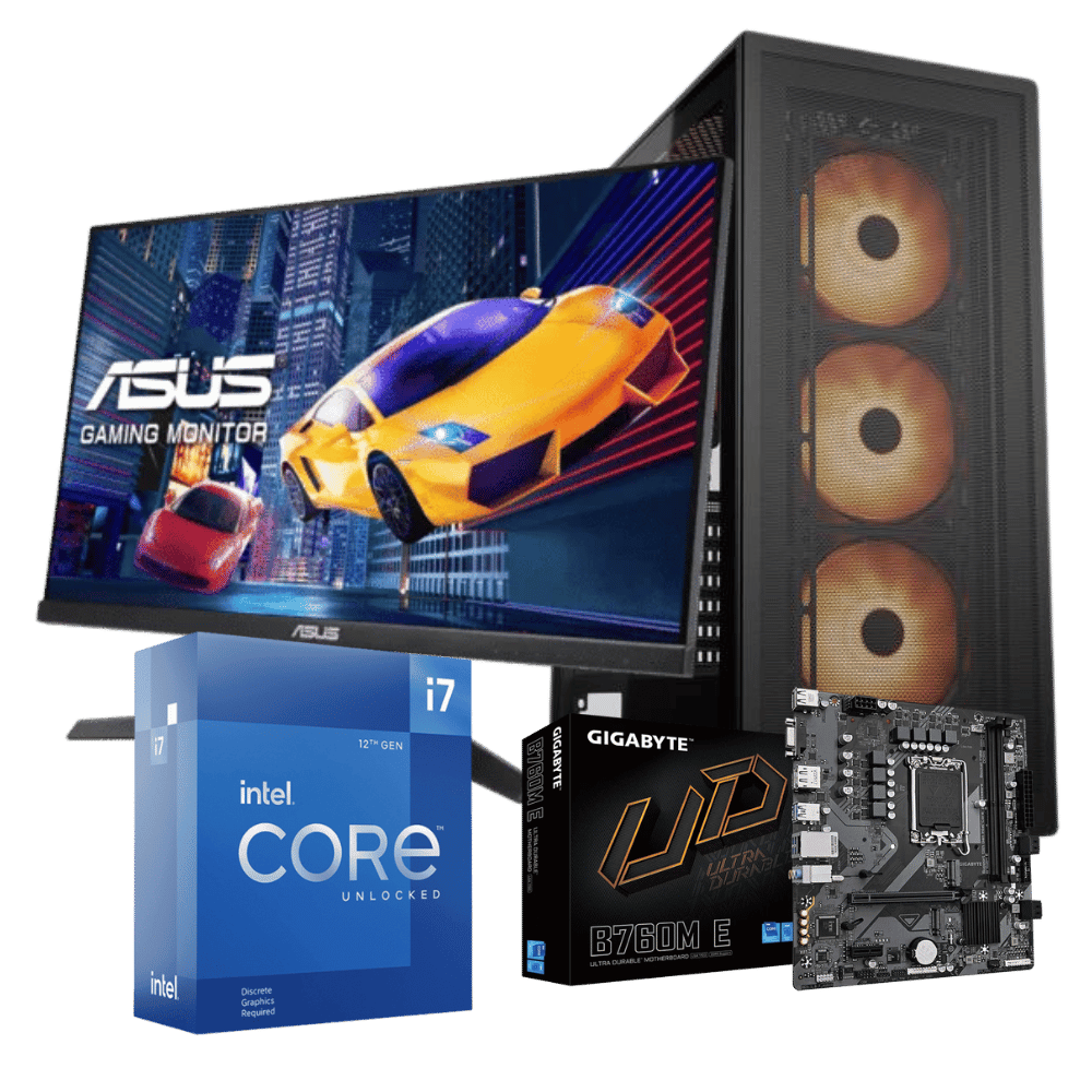 Equipo XTREME-I127-E4: Intel Core i7 12700+ 32GB+ SSD 500Gb+F.750W+ Monitor 24"