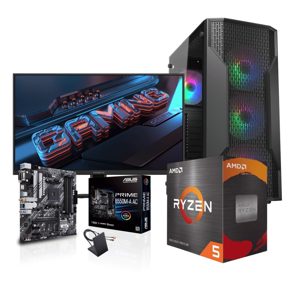 Equipo Pro DYNAMIC-A56T-12:  Ryzen 5 5600GT+ 32GB+ SSD 1 Tera+F.650W + Monitor