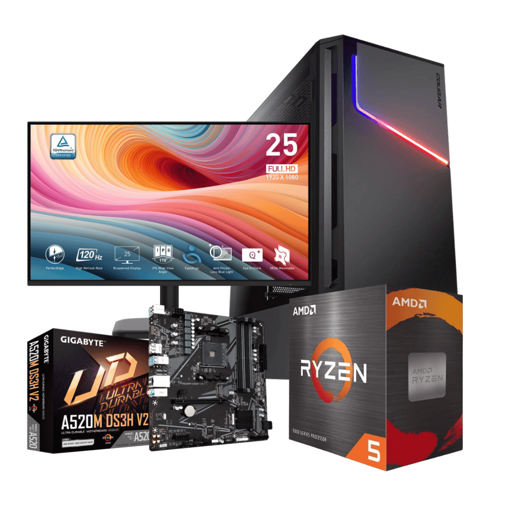 Equipo Pro DYNAMIC-A56T-13: Ryzen 5 5600GT+ 32GB+ SSD 512Gb+F.650W + Monitor