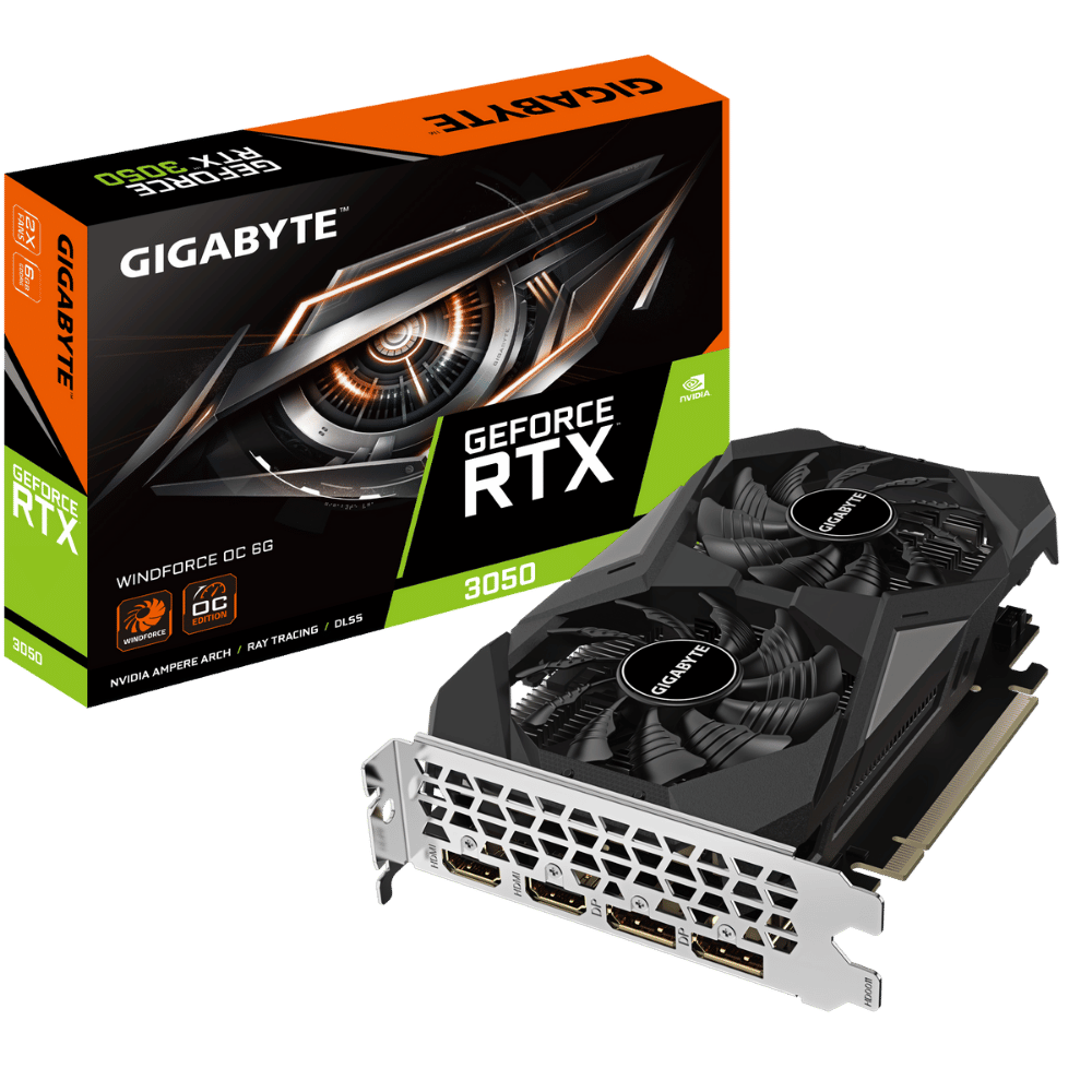 Tarjeta de Video Gigabyte GeForce RTX™ 3050 WINDFORCE OC 6G
