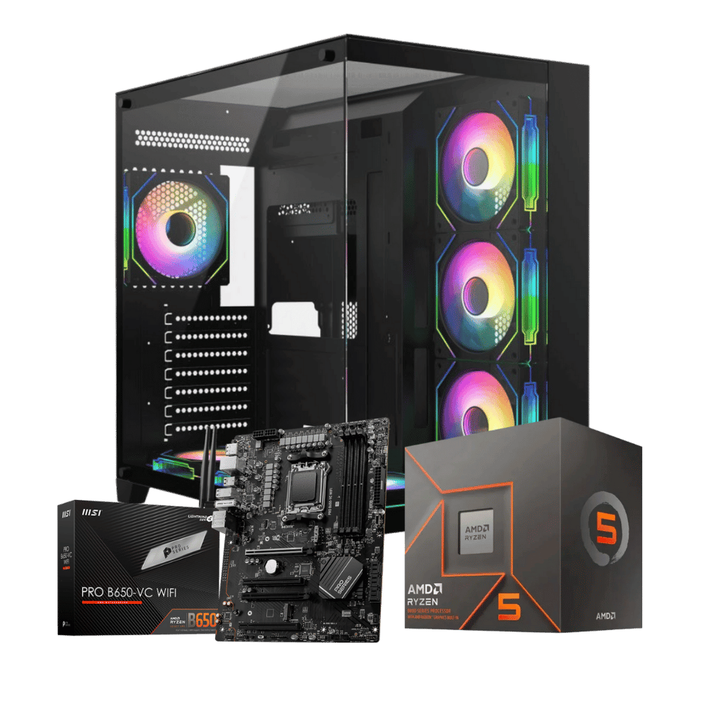 Cpu Master GFB65W76M116G: Ryzen 5 7600+ 32GB+ SSD 1 TB+F.700W