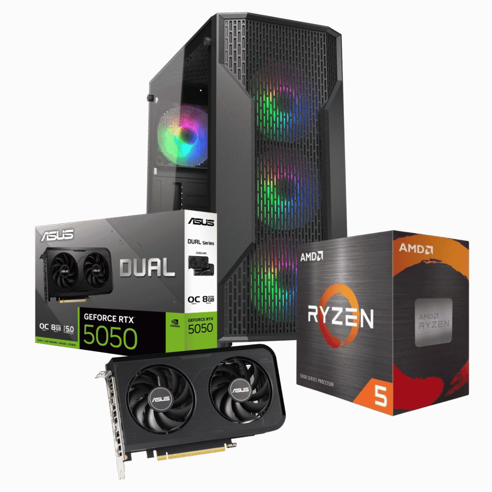 Cpu Pro DYNAMIC-A56T-12: Ryzen 5 5600GT+ 32GB+ SSD 1 Tera+F.650W + T.V 5050