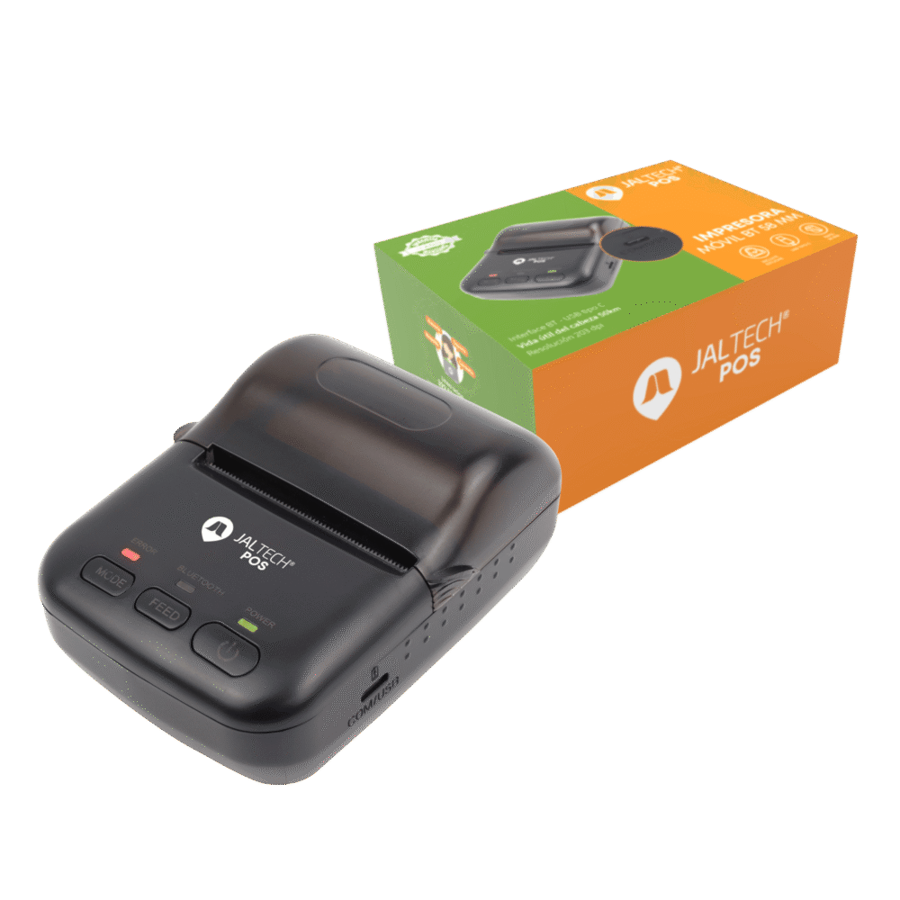 Impresora Termica Movil Jaltech Jal-1258 Bluetooth 58mm, Usb Tipo C