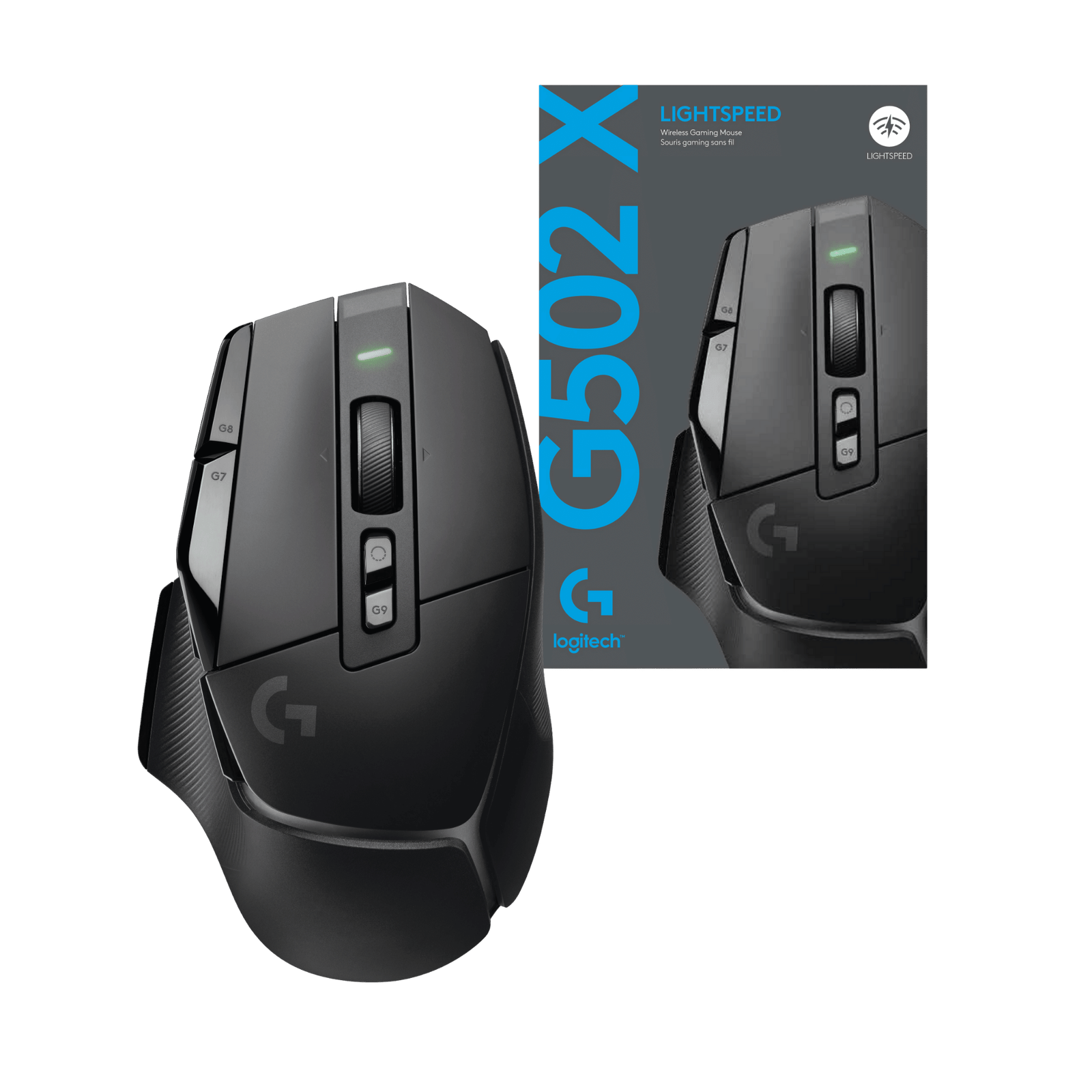 Mouse Logitech Gaming G502 X Inalámbrico Lightspeed Negro