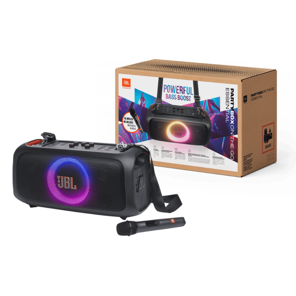 Parlante JBL PARTYBOX ON THE GO ESSENTIAL 100W Negro