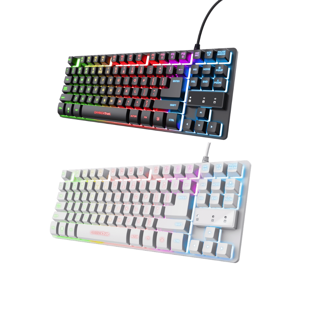 Teclado Trust Gxt 833 Thado Gamer Metalico con Iluminación
