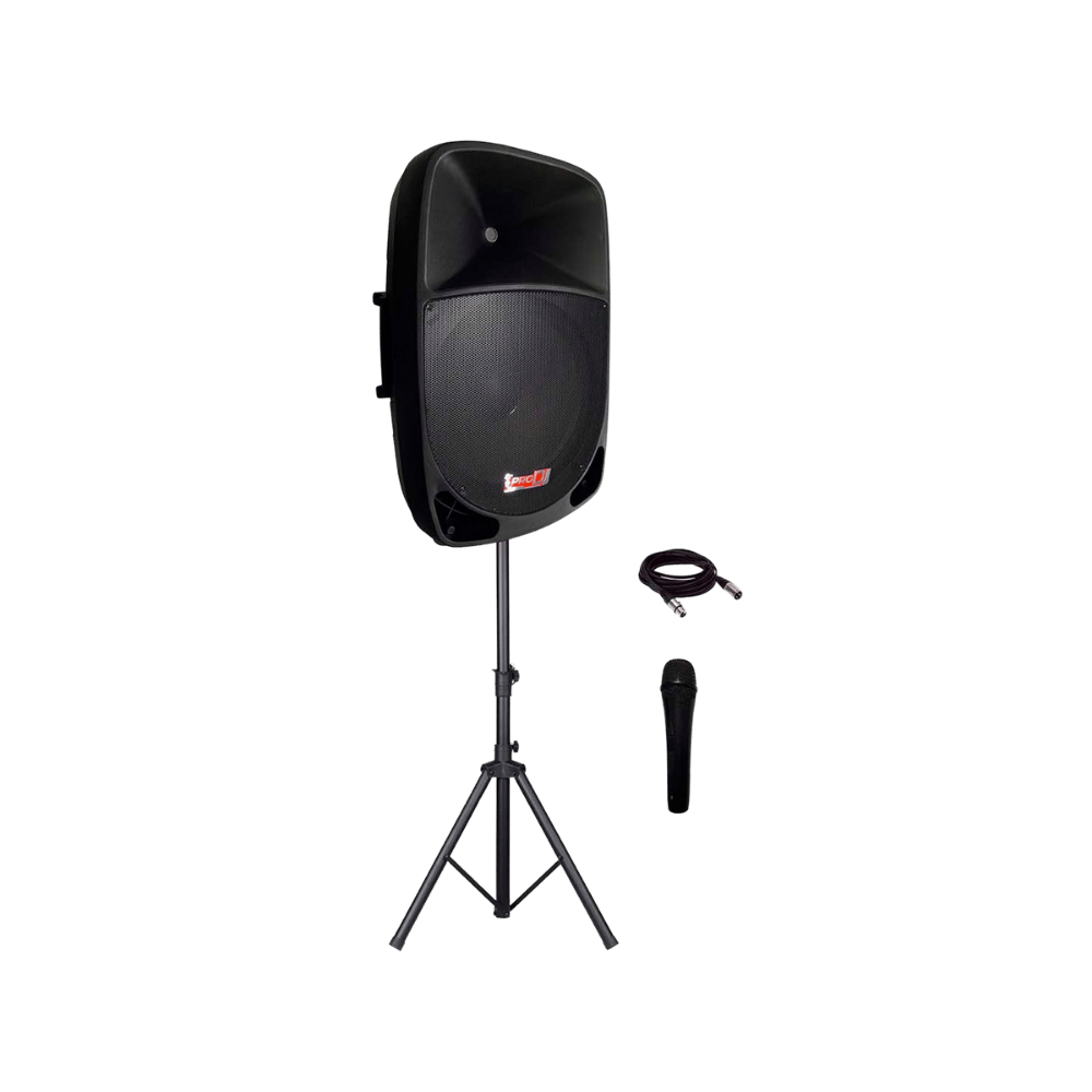 Cabina Activa Pro Dj Psa15a Sys Parlante Activo 15"+ Base + Microfono