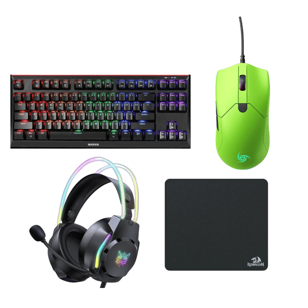 Combo Gamer RGB Redragon P029 + Onikuma X26 + VSG Aurora