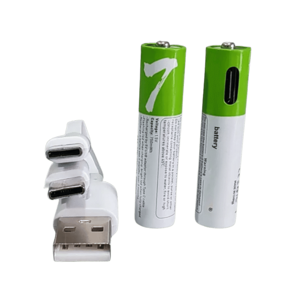 Pilas Recargables Type C 2aaa 60005 - Imagen 2