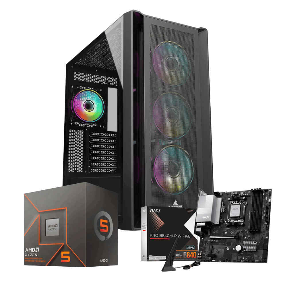 Cpu Master M16B84W86M116: Ryzen 5 8600G+ 32GB+ SSD 1 Tera+F.700W
