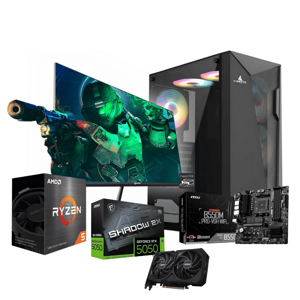 Equipo Master FDBB55W55M116G: Ryzen 5 5500+ 32GB+ SSD 1 Tera+F.500W + T.V 5050