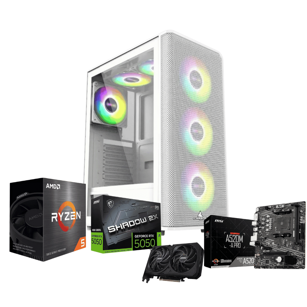 Cpu Pro FDWA5255M116G: Ryzen 5 5500+ 16GB+ SSD 1 Tera+F.500W + T.V 5050