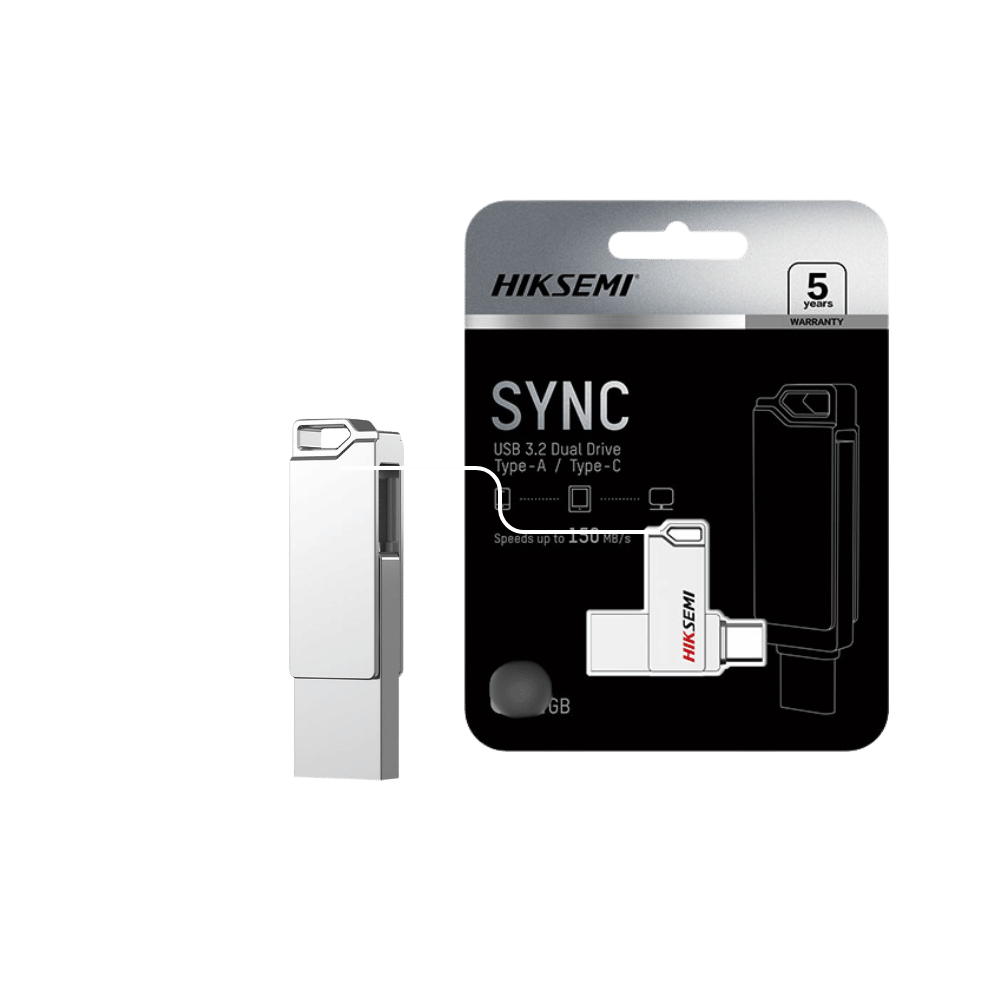 Unidad flash USB dual de 3.2 Gen 1 (Tipo-A + Tipo-C)