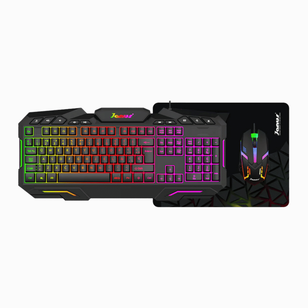 Combo Teclado +Mouse Janus Gamer Xtreme Prime Rgb