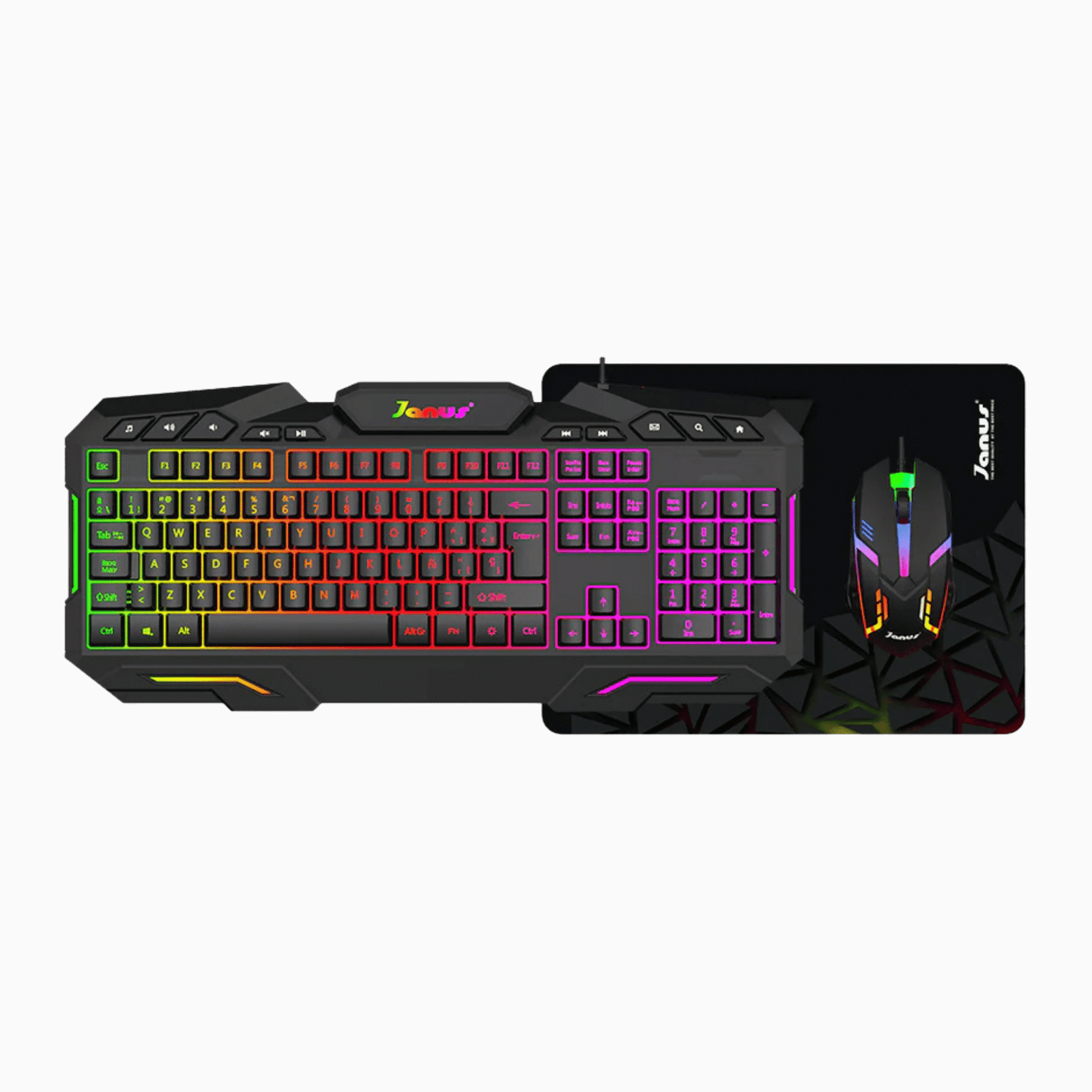 Combo Teclado +Mouse Janus Gamer Xtreme Prime Rgb