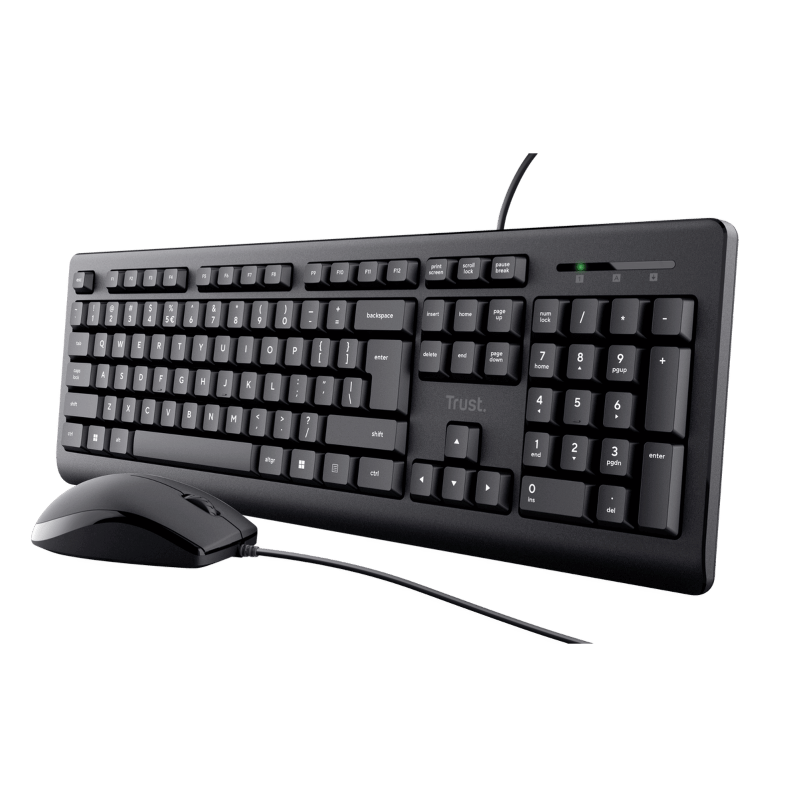 Combo Trust Teclado+Mouse Primo Alámbrico