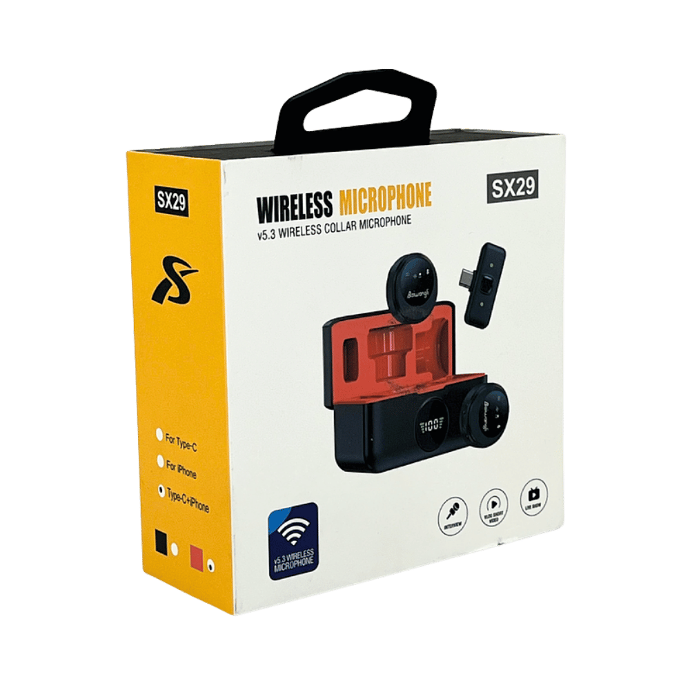 Micrófono De Solapa Dual Sx29 Tipo C + Iphone 60030 - Imagen 3