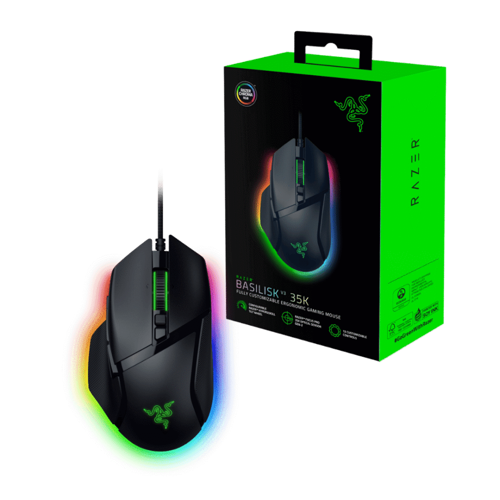 Mouse Razer Basilisk V3 35k- Ergonomic Wired Gaming