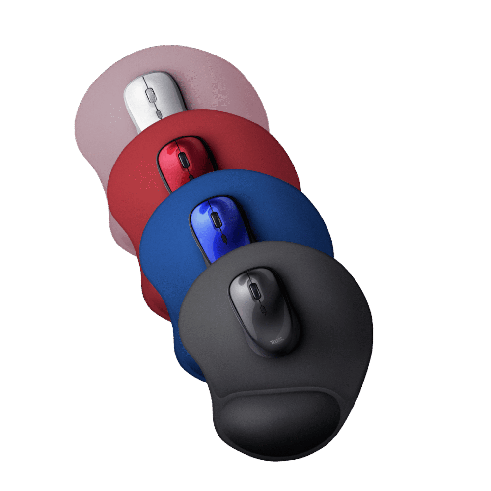 Pad Mouse Trust Gel Bigfoot Negro con Soporte para Muñeca