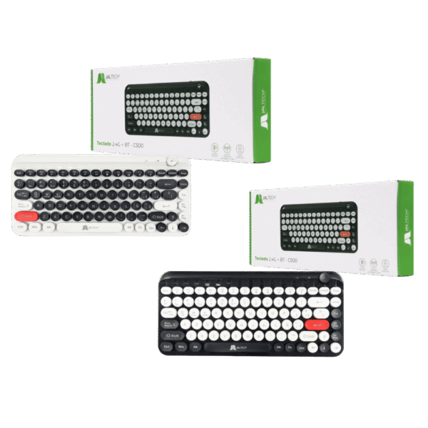 Teclado Inalámbrico 2.4g + Bt – C500