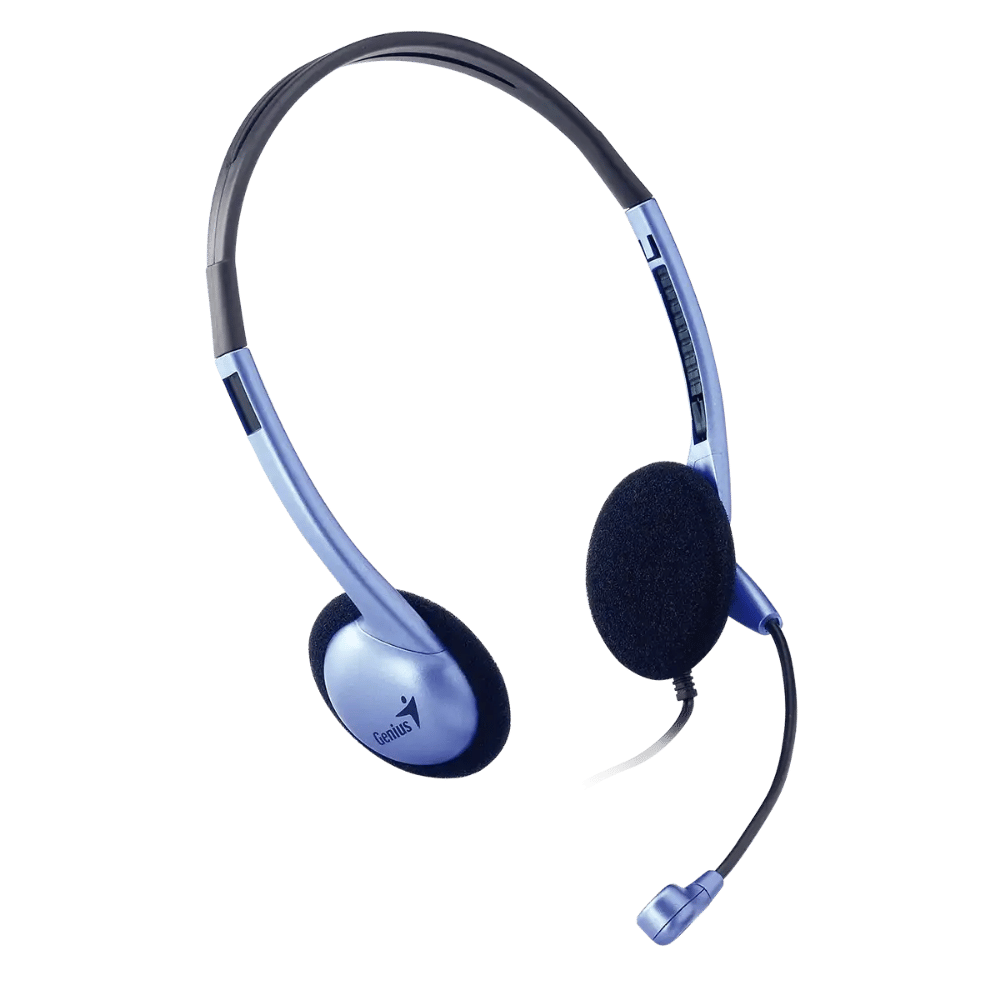 Audifono Diadema Genius HS-02B 2 Plug 3.5mm Azul/Negro