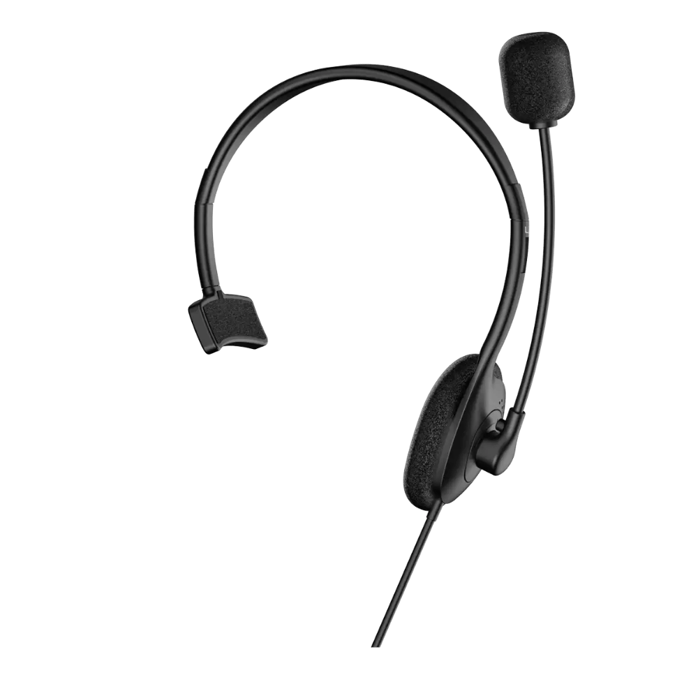 Audifono Diadema Genius HS-100U Para PC USB Negro - Imagen 2