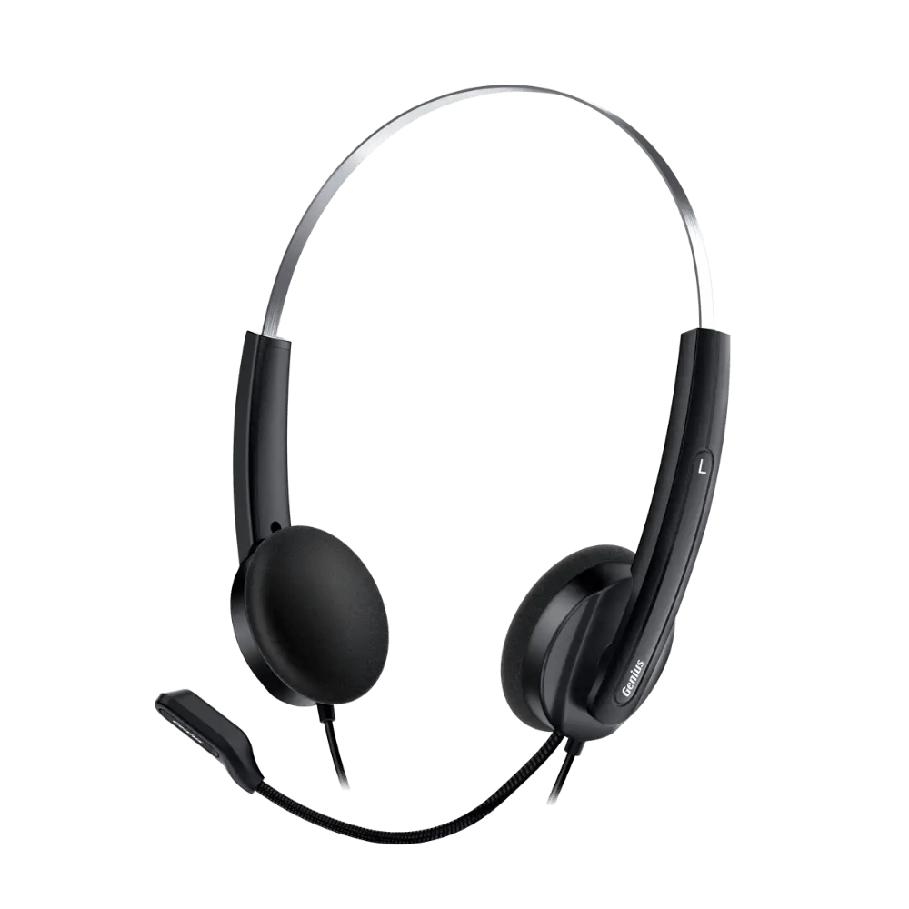 Audifono Diadema Genius HS-220U Usb con Microfono Negro