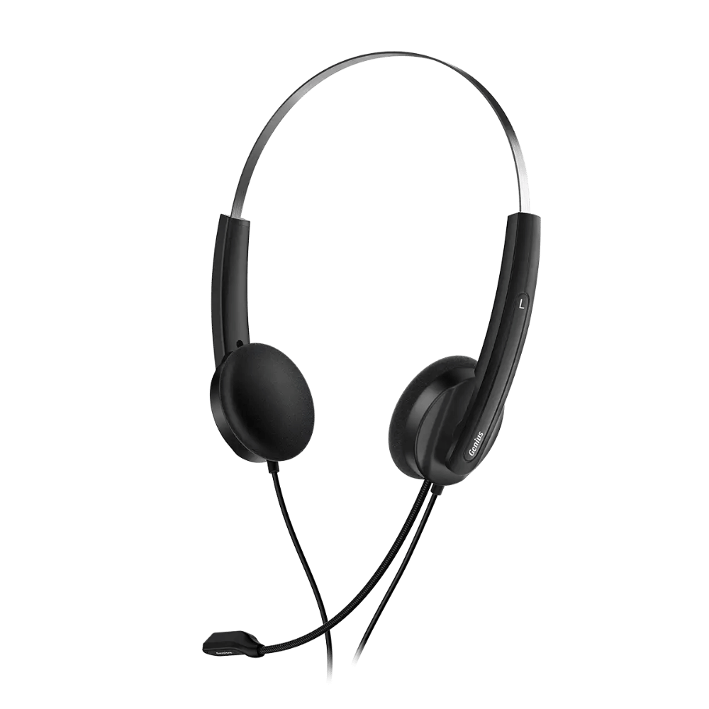 Audifono Diadema Genius HS-220U Usb con Microfono Negro - Imagen 2