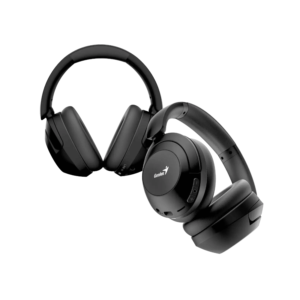 Audífonos Bluetooth plegables Diadema Genius HS-810BT Negro