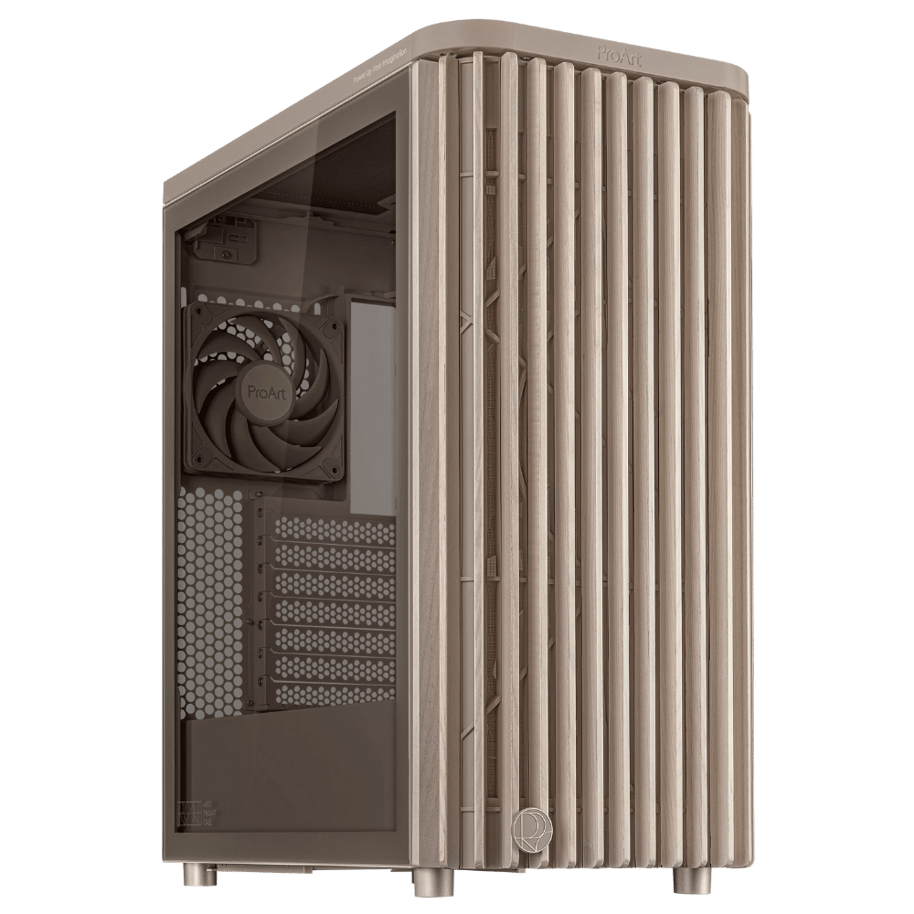 Chasis Proart Pa401 Wood Edition Beige– Panel De Vidrio Templado