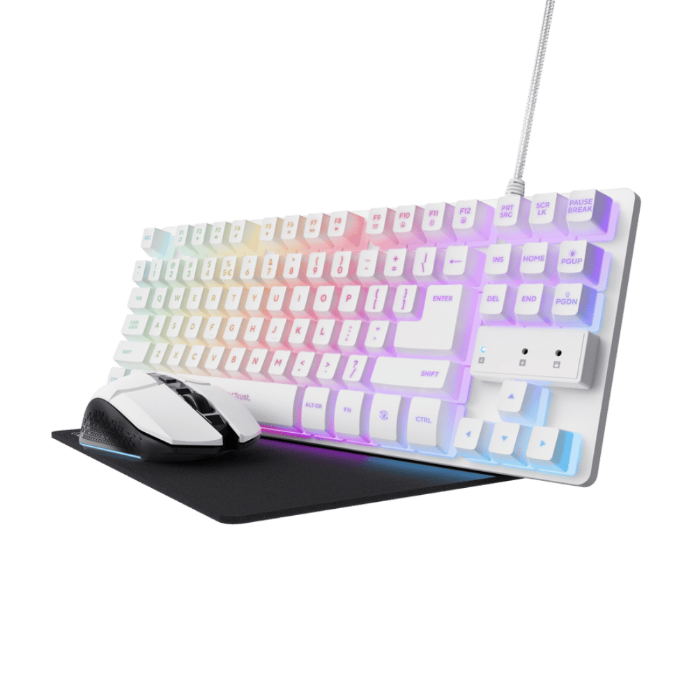 Combo trust Gxt 794W 3 en 1 Gamer Blanco