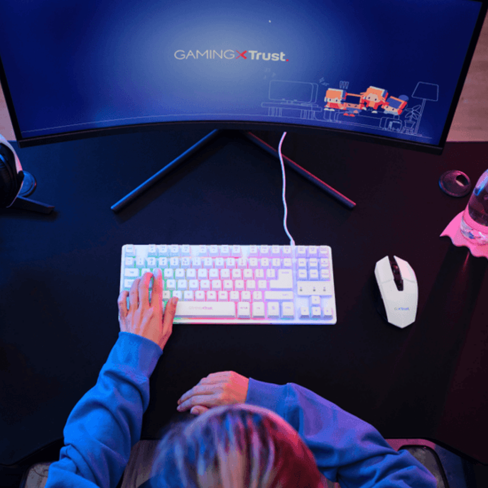 Combo trust Gxt 794W 3 en 1 Gamer Blanco - Imagen 5