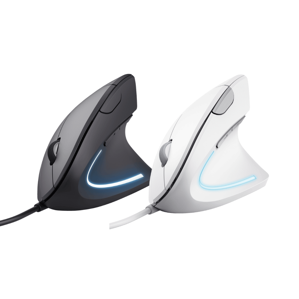 Mouse Trust Verto Alámbrico Diseño Vertical