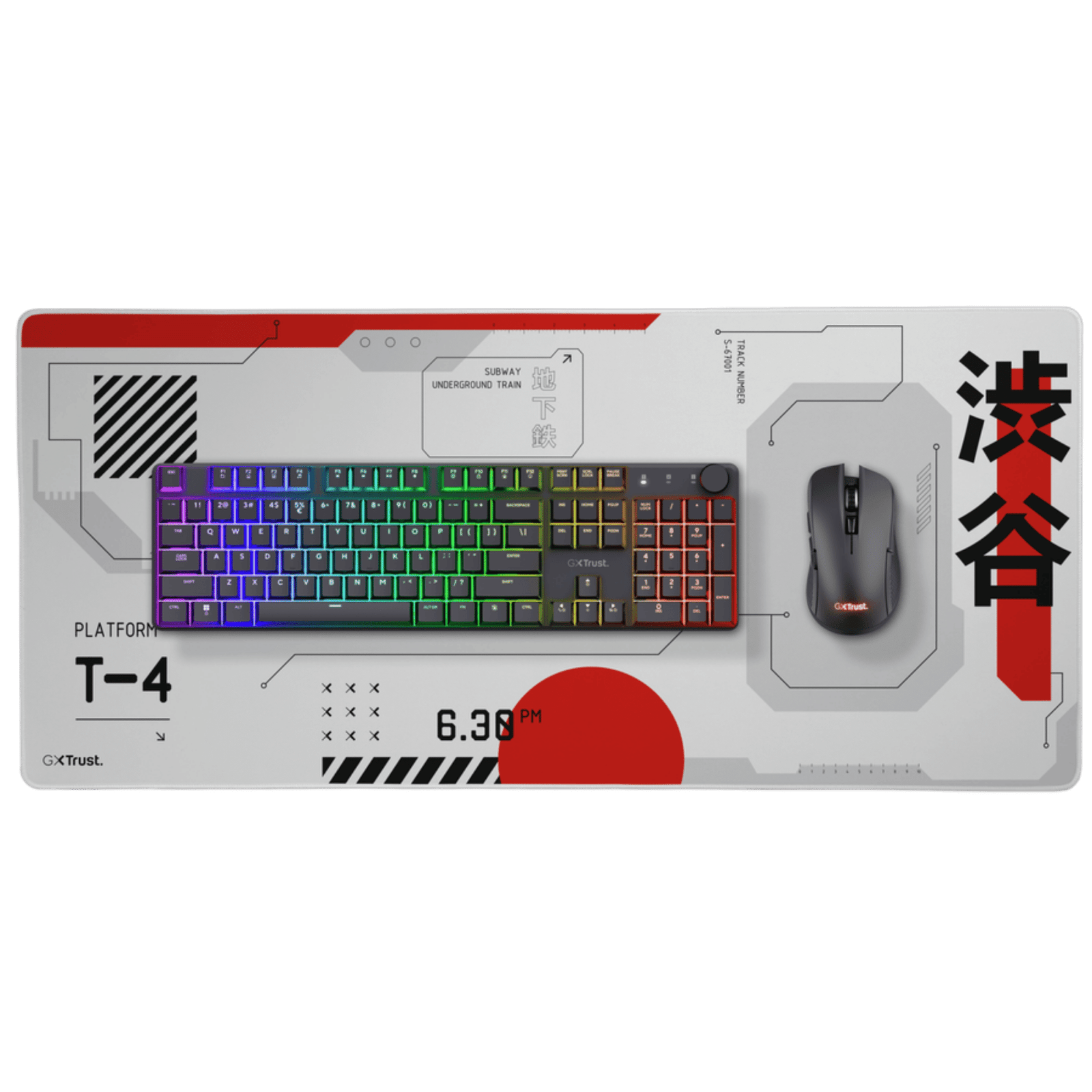 Pad Mouse Trust Gxt759 XXL (90x40x0,3cm) Japan White - Imagen 2