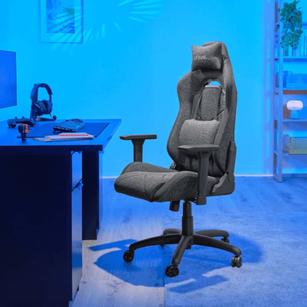 Silla Gamer Ergonomica trust Gxt 723 Ruya Gris - Imagen 6